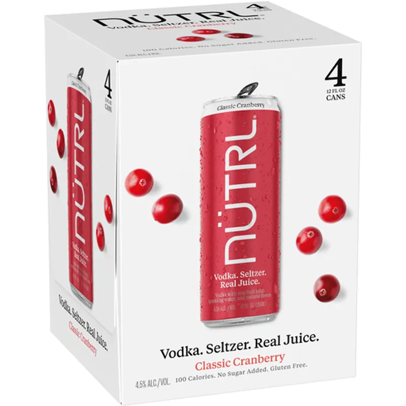 Nutrl Classic Cranberry Vodka Seltzer view 1