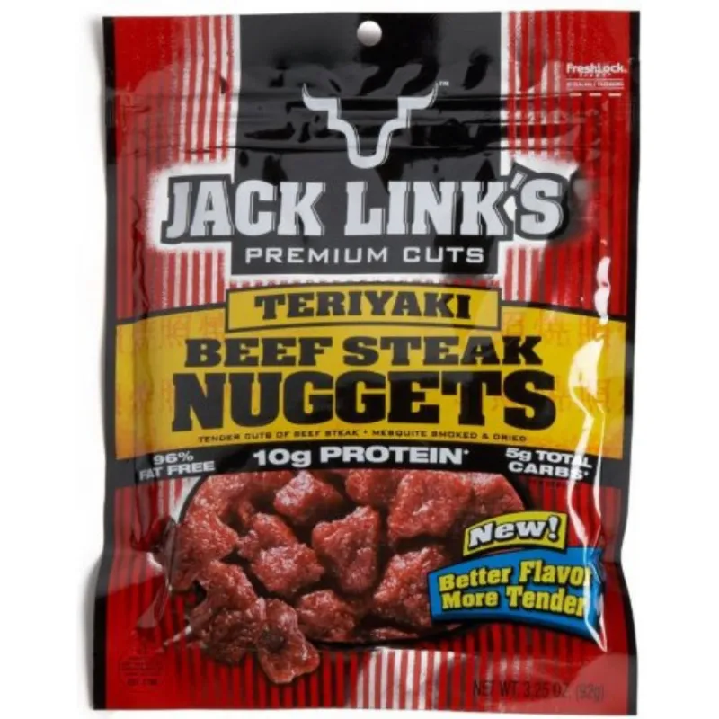 Jack Links Beef Steak Nuggets Teriyaki Beef Jerky view 1