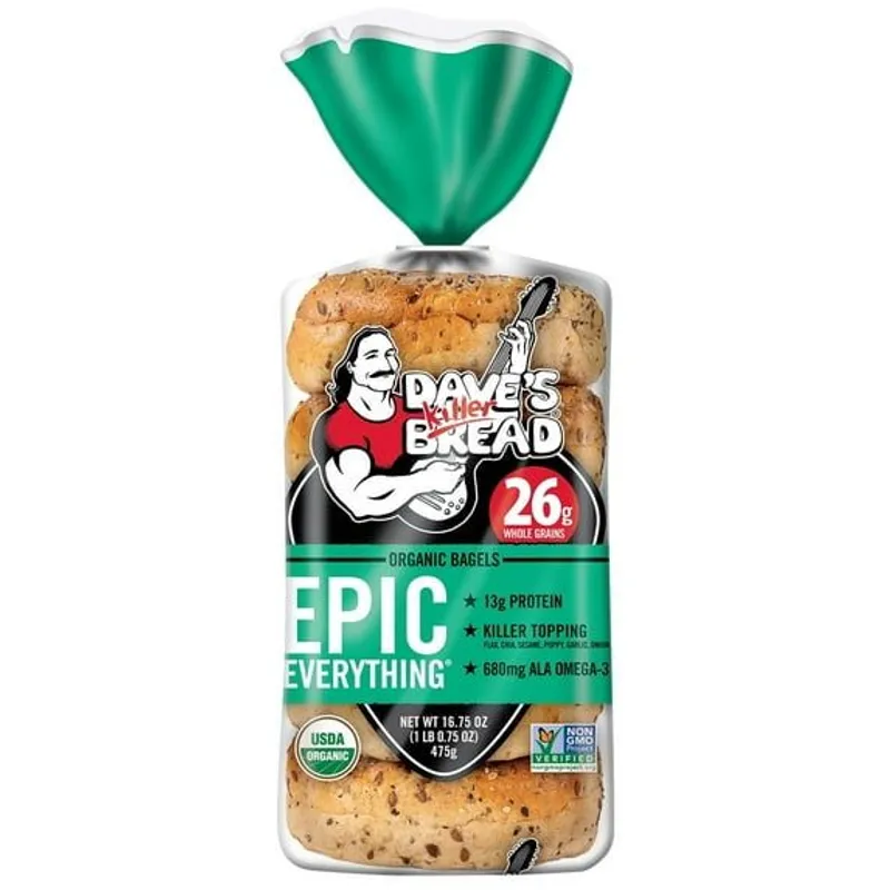 Dave's Killer Bread Epic Everything Organic Bagels view 1