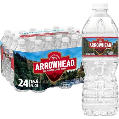 Arrowhead 100% Mountain Spring Water 24 Pack 16.9 oz