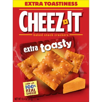 Cheez-It Baked Snack Crackers Extra Toasty 12.4 oz Box