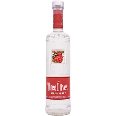 Three Olives Strawberry Vodka 1L Bottle