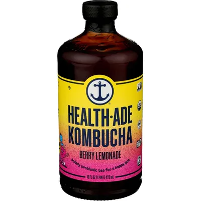 Health-Ade Berry Lemonade Kombucha 12 Pack 16oz Bottle