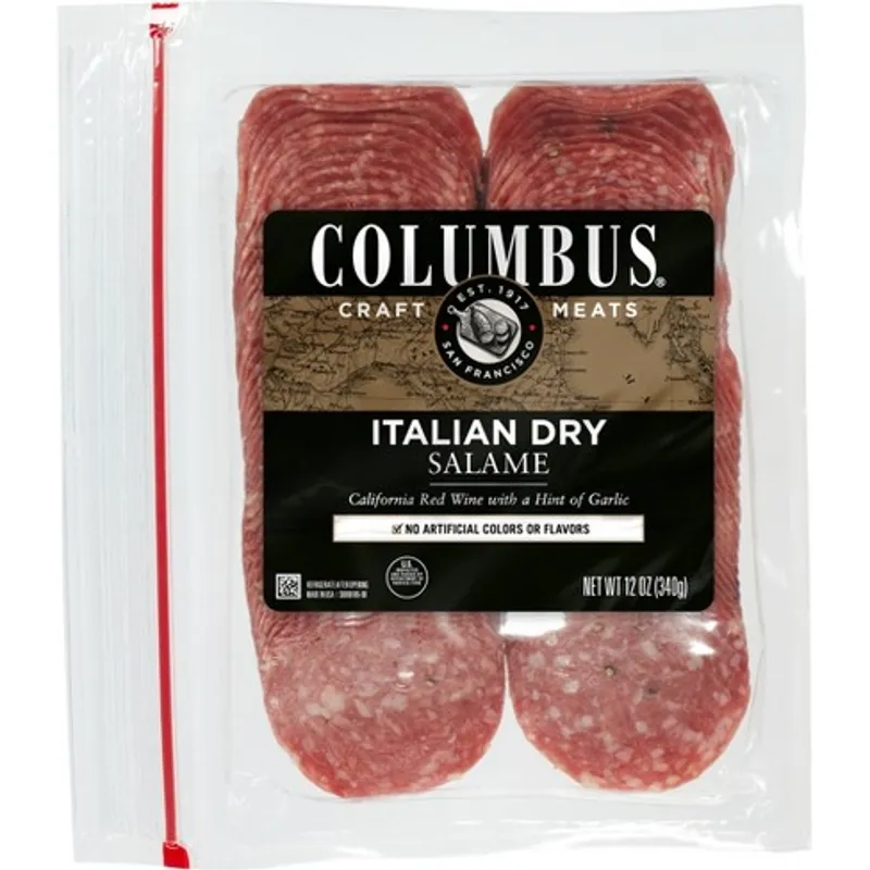 Columbus Sliced Italian Dry Salame view 1