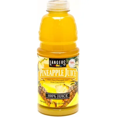 Langers Pineapple Juice 16oz Bottle
