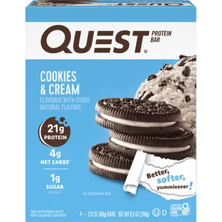 Quest Protein Bar Cookies Cream