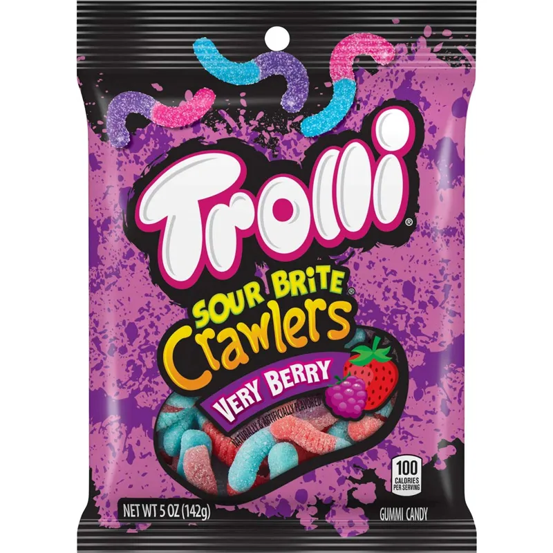 Trolli Sour Brite Crawlers Very Berry view 1