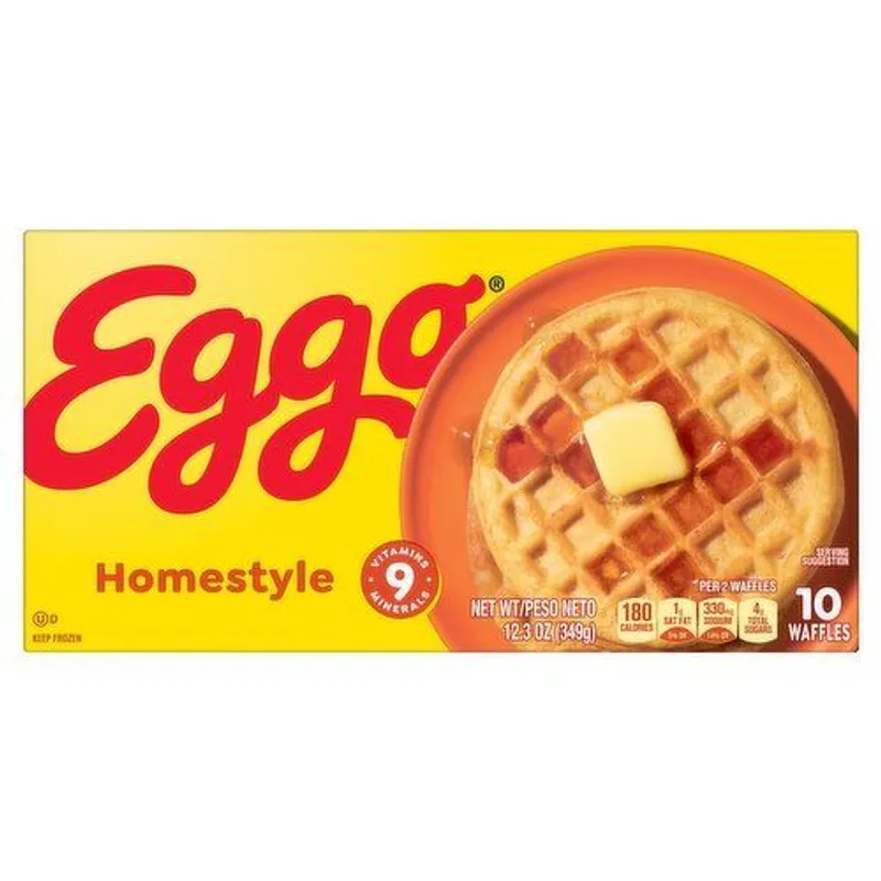 Kellogg's Eggo Homestyle Waffles Box view 1