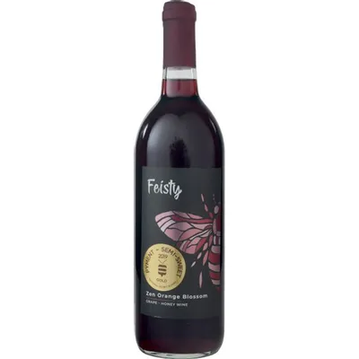 Feisty Zen Orange Blossom Grape and Honey Wine 750mL Bottle