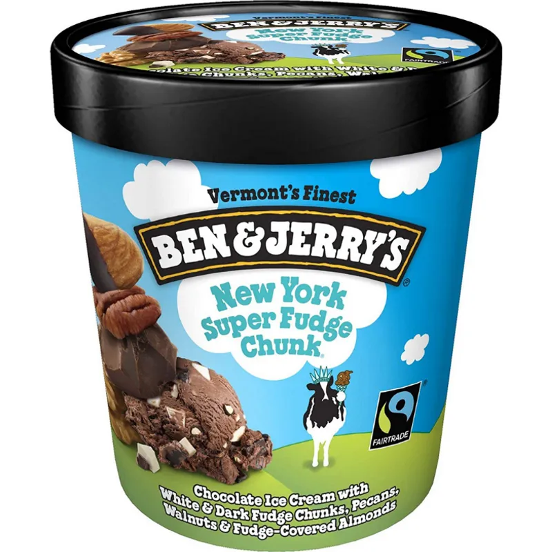 Ben & Jerrys Ny Super Fudge Ice Cream view 1