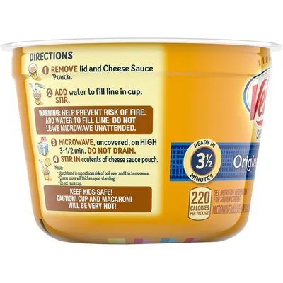Kraft Dinners Original Velveeta Shells and Cheese 2.39oz Container