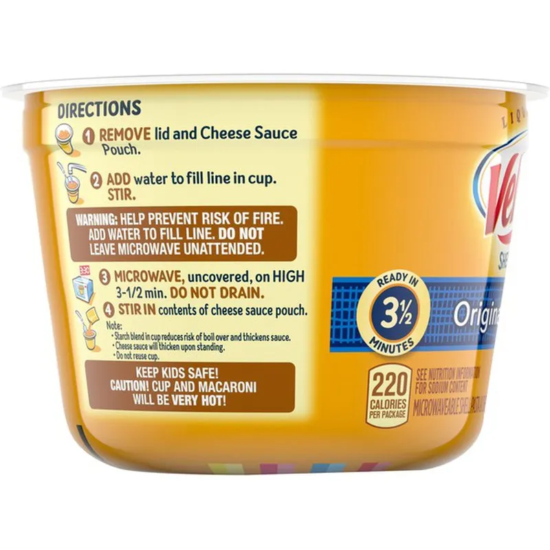 Kraft Dinners Original Velveeta Shells and Cheese view 1