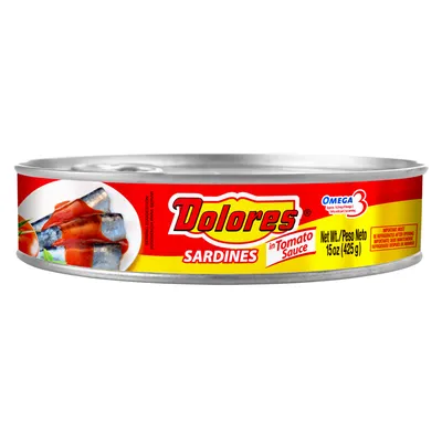 Dolores Sardines in Tomato Sauce 15 oz Can