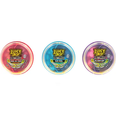 Juicy Drop Chewy Candy, Knock-Out Punch, Sweet + Sour 1.3oz Pack