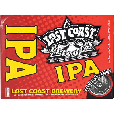 Lost Coast IPA 12x 12oz Cans