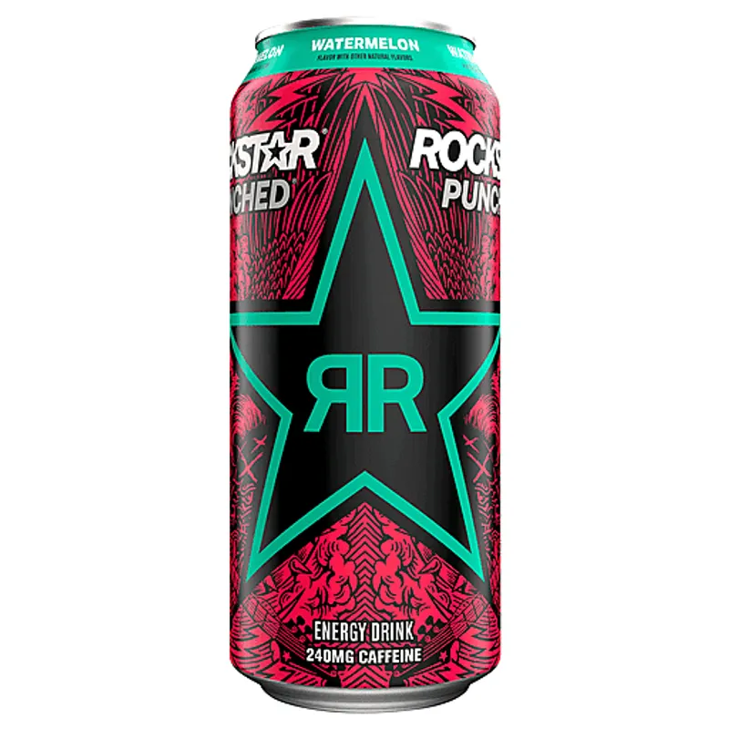 Rockstar Punched Watermelon Energy Drink view 1
