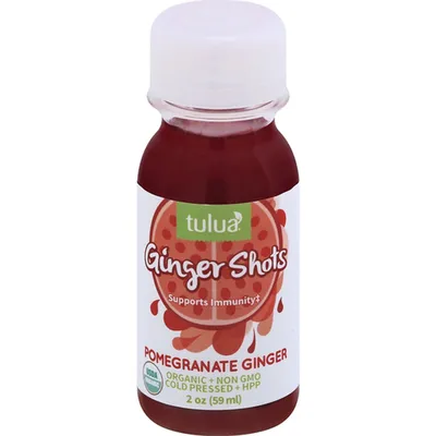 Tulua Pomegranate Ginger Immunity Shot 2 oz Bottle