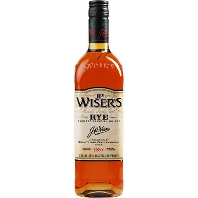 J.P. Wiser's Blended Canadian Rye Whiskey 750mL