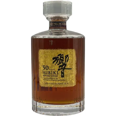 Hibiki Suntory 30 Year Japanese Whisky 750ml Bottle