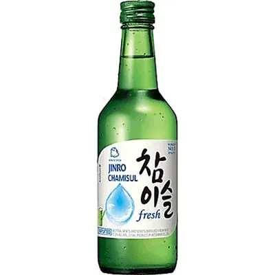 Jinro Chamisul Fresh Soju 375ml Bottle
