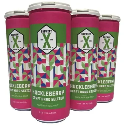Brewery X Huckleberry Hard Seltzer 6 Pack 12 oz Cans