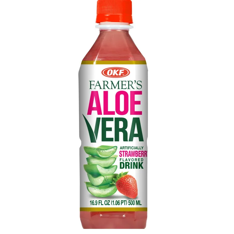 OKF Farmers Aloe Vera Drink Strawberry view 1