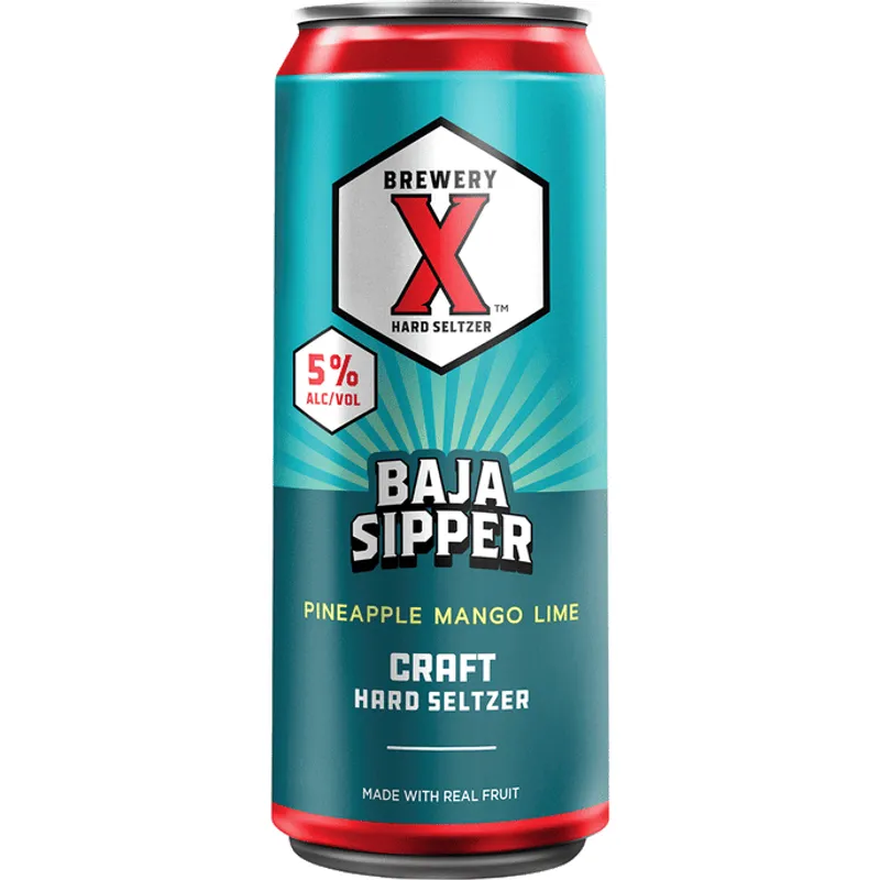 Brewery X Baja Sipper Pineapple Mango Lime Hard Seltzer view 1
