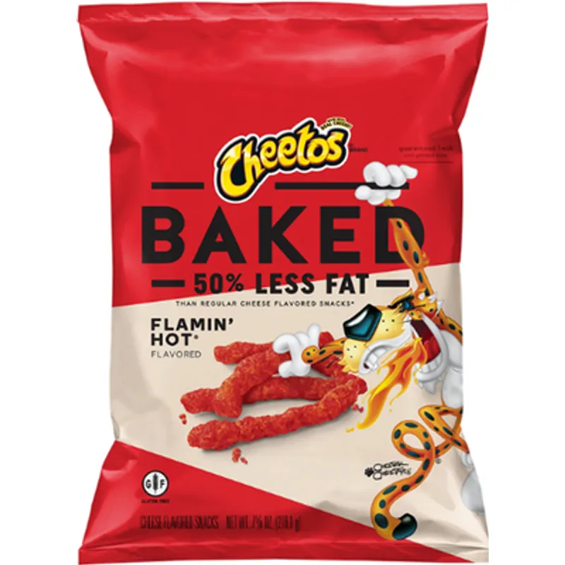 Cheetos Baked Flamin' Hot Cheese Snacks view 1