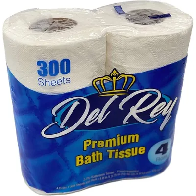 Del Rey Premium Bath Tissue 4 Rolls 4 Pack 225sheets