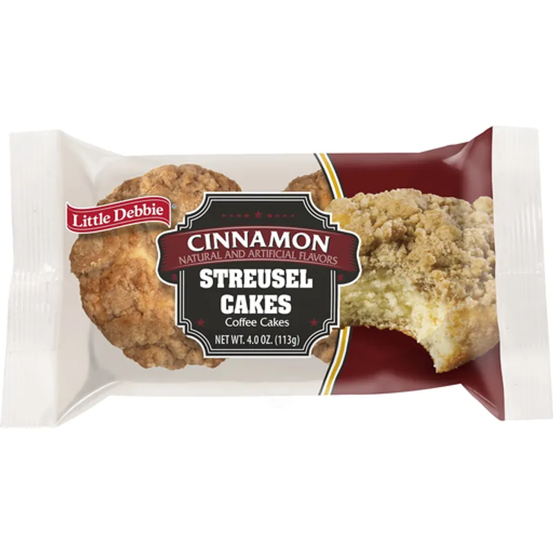 Little Debbie Cinnamon Streusel Cakes Box view 1