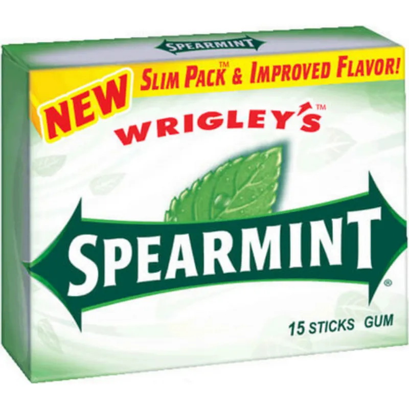 Wrigley's Gum Spearmint - Slim Pack Box view 1