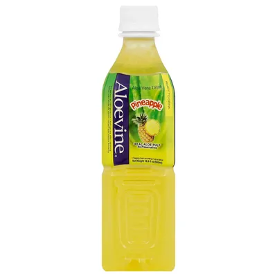 Aloevine Pineapple Aloe Vera Drink 16.9 oz Bottle