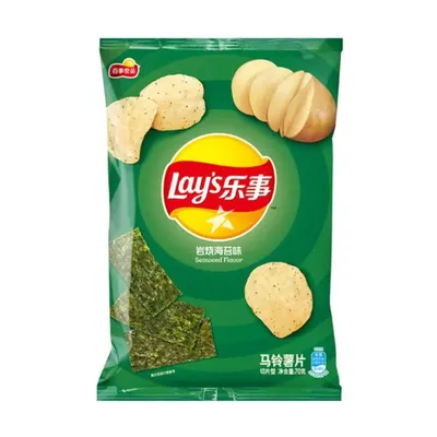 Lay's Seaweed Flavor Potato Chips 70g Bag