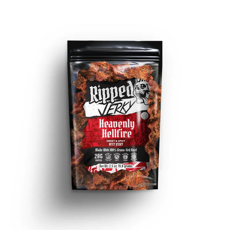 Ripped Jerky Heavenly Hellfire Sweet & Spicy Bag view 1