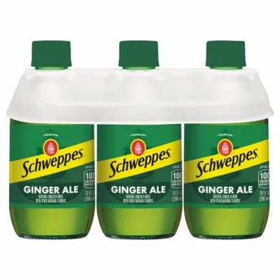 Schweppes Ginger Ale 6 Pack 10 oz Bottle