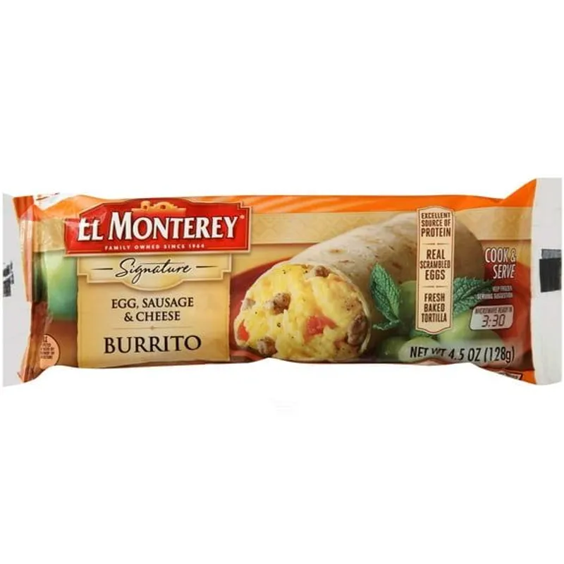 El Monterey Supreme Egg, Sausage & Cheese Breakfast Burrito view 1