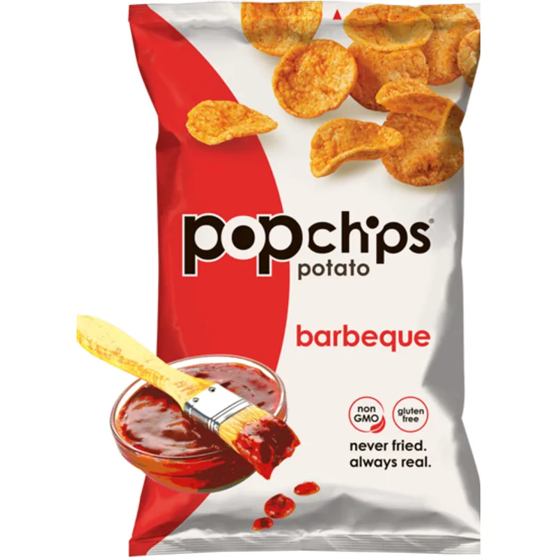 Popchips Potato Popped Chip Snack Barbeque view 1