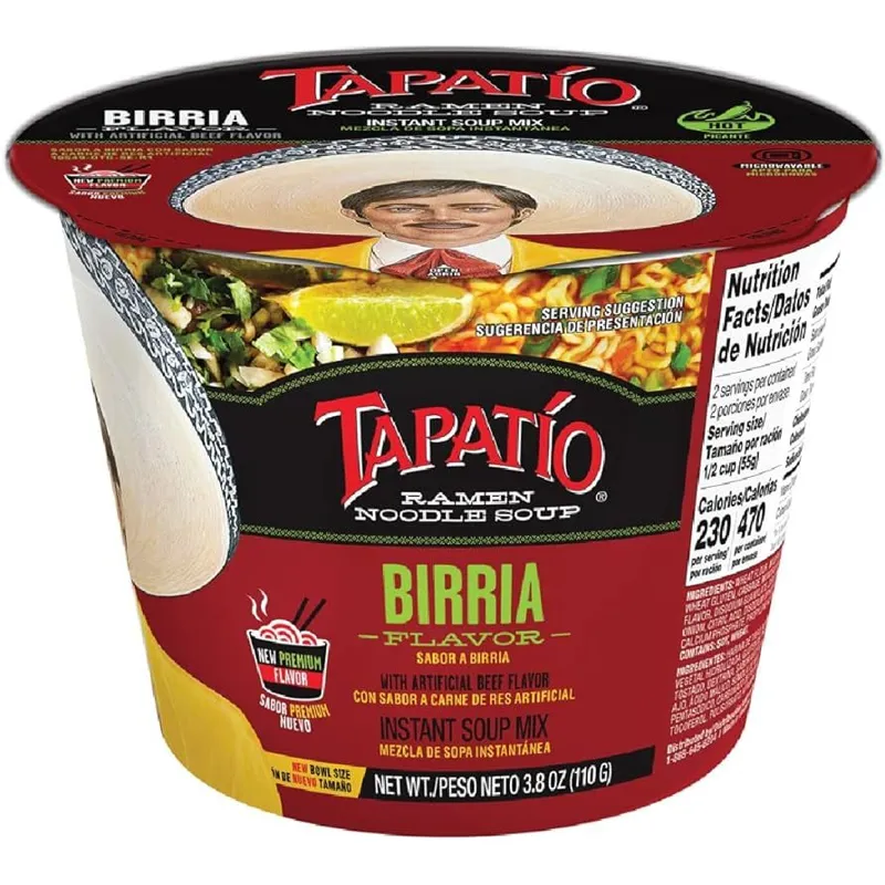 Tapatio Ramen Noodle Soup Birria Flavor view 1