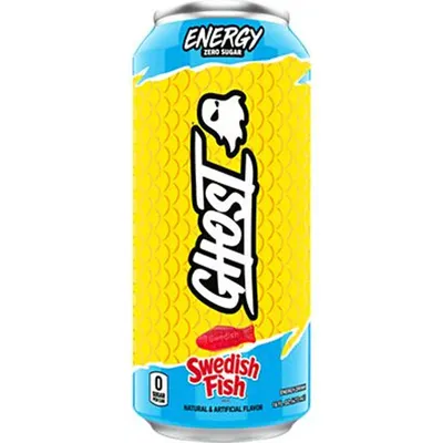 Ghost Energy Drink, Zero Sugar, Swedish Fish 16oz Can