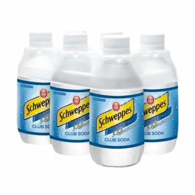 Schweppes Club Soda 6 Pack 10 oz