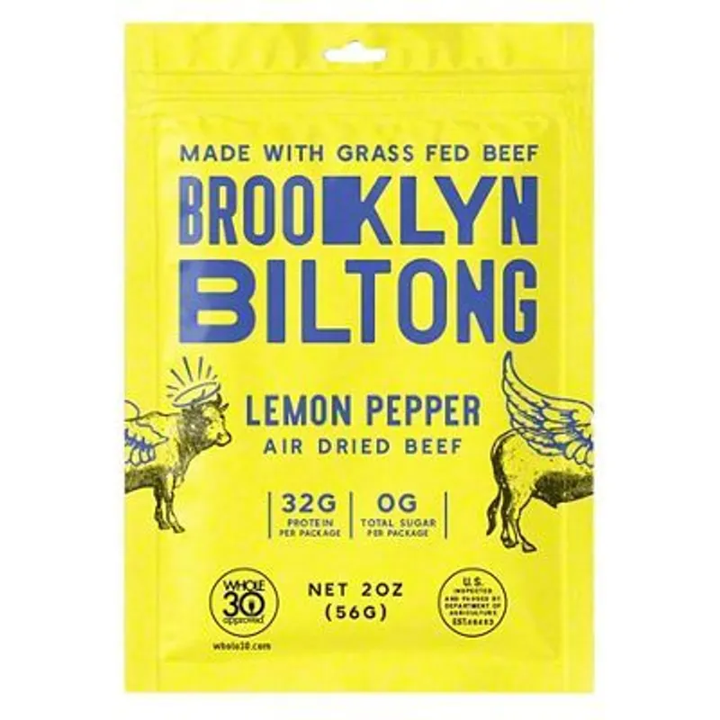 Brooklyn Biltong Lemon Pepper Air-Dried Beef view 1