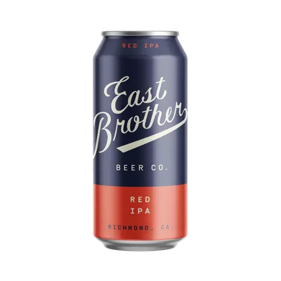 East Brother Beer Co. Red IPA 4x 16 oz cans (6.5% ABV)