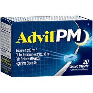 Advil PM Pain Reliever Coated Caplets
