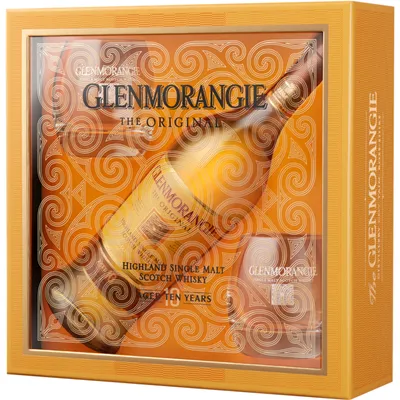 Glenmorangie Highland Single Malt Scotch Whisky 10 Year Gift Set 750mL