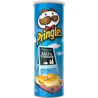 Pringles Salty Snacks Potato Crisps Chips, Salt and Vinegar Flavored