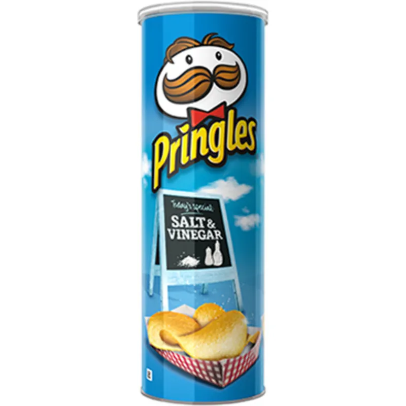 Pringles Salty Snacks Potato Crisps Chips Salt And Vinegar Flavored view 1