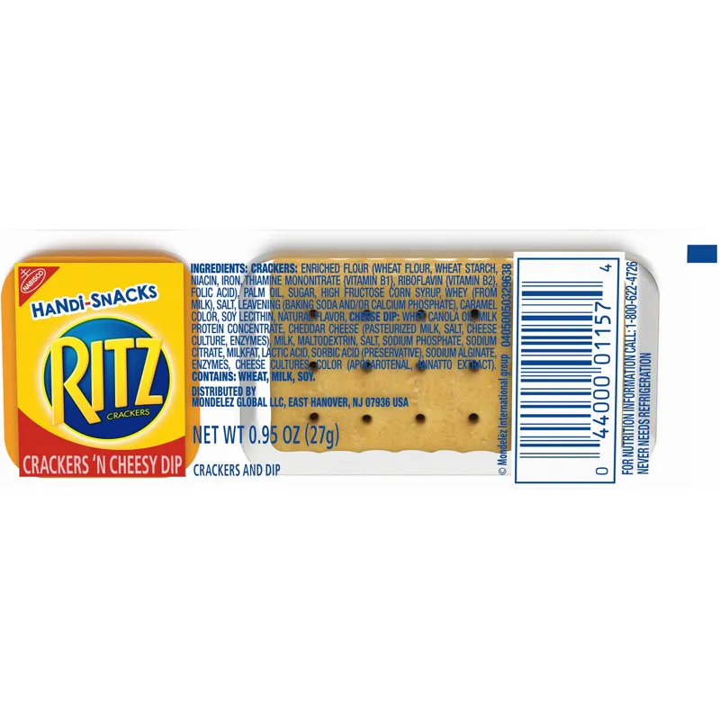 Nabisco Ritz Handi-Snacks Crackers 'n Cheesy Dip view 1