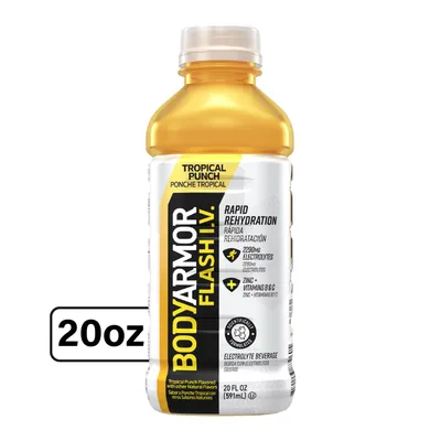 BODYARMOR Flash I.V. Tropical Punch 20 oz Bottle
