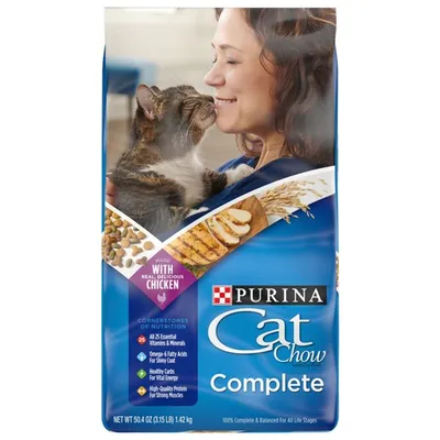 Purina Cat Chow Complete with Real Chicken 3.15 lb Bag