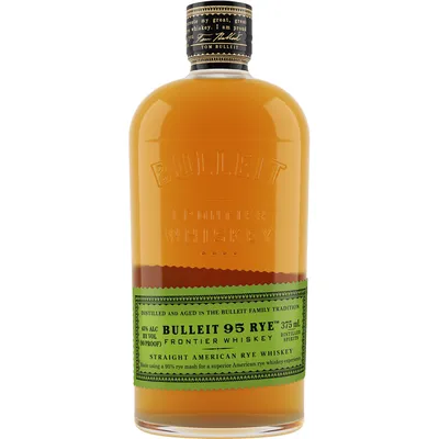 Bulleit 95 Frontier Whiskey Small Batch Straight 95% Rye Mash Whiskey 375mL
